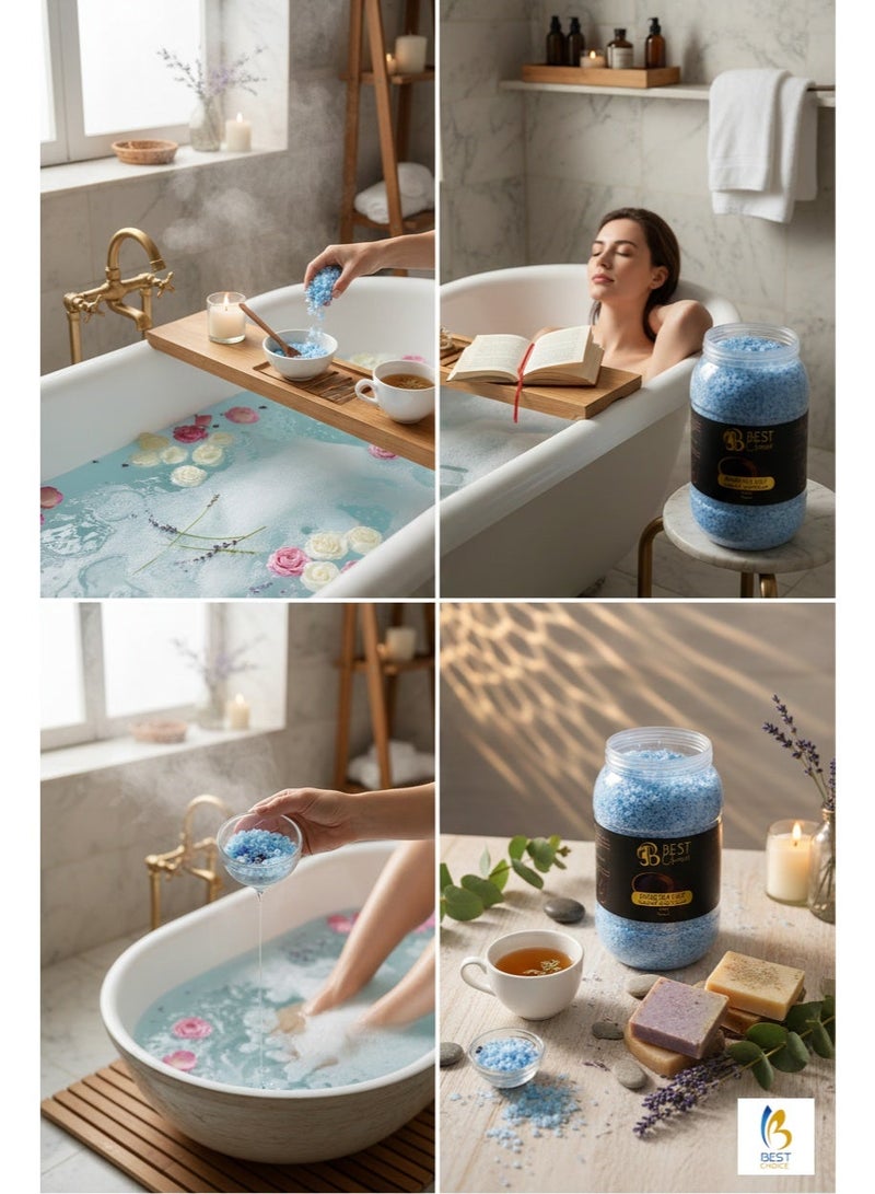 Best Choice Dead Sea Salt Premium Natural Bath Salt 5Kg Jar for Skin Body Hair Care and Relaxation - Nilla - Image 3